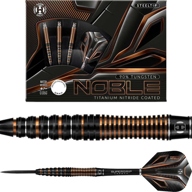 Harrows – Noble Darts – Steel Tip – 90% Tungsten – 21g 22g 23g 24g 25g 26g 21 grams