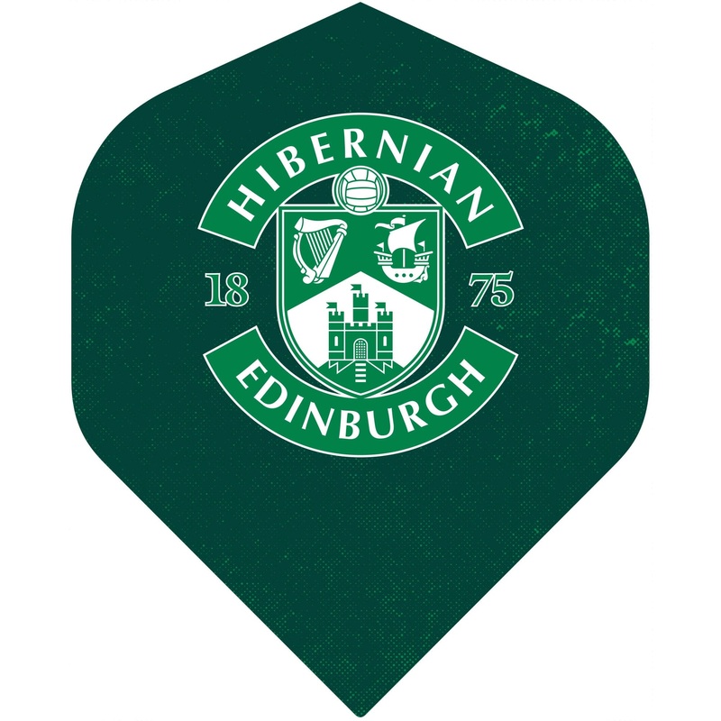 *Hibernian FC – Official Licensed – Dart Flights – No2 – Std – F2 – Dark Crest