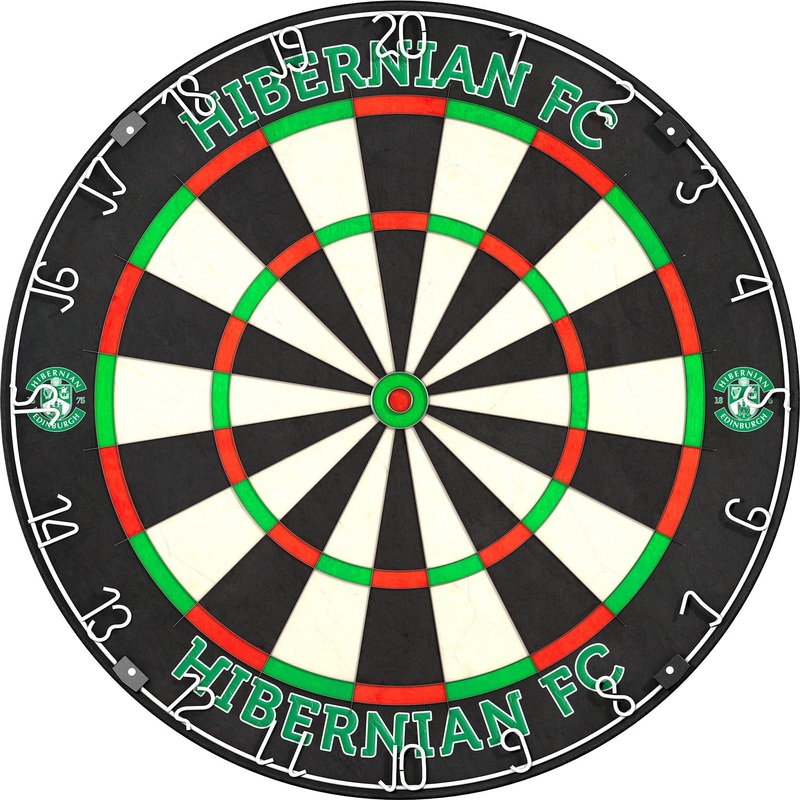 Hibernian FC – Official Licensed – Professional Dartboard – Crest and Wordmark