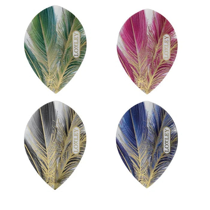 Loxley Gold Feather Flights Pear Purple