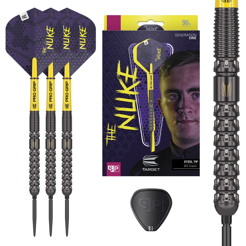 Luke Littler 90% Tungsten Swiss Point Steel Tip Darts by Target 22 Gram
