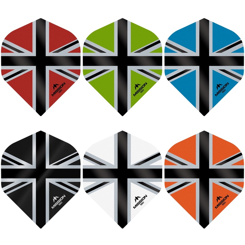 *Mission Alliance-X Union Jack Dart Flights – 150 – No2 Blue Black
