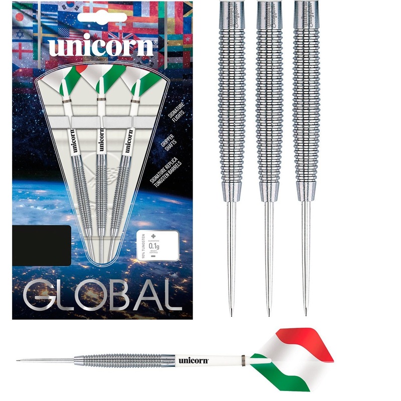 Nandor Bezzeg Global 90% Tungsten Steel Tip Darts by Unicorn 23 Gram