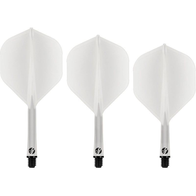 Shot Flight Deck – One Piece Dart Flight and Shaft System – Clear Short