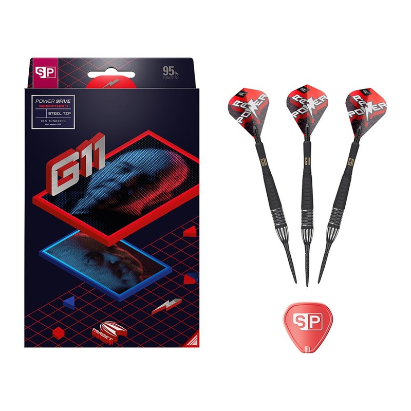 Target Phil Taylor Raw Power 9Five G11 Swiss Point Steel Tip Darts 2024 22 grams