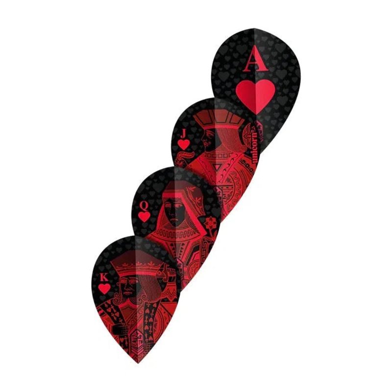 Unicorn Ultrafly Xtra Pear Red Royal Flush Dart Flights