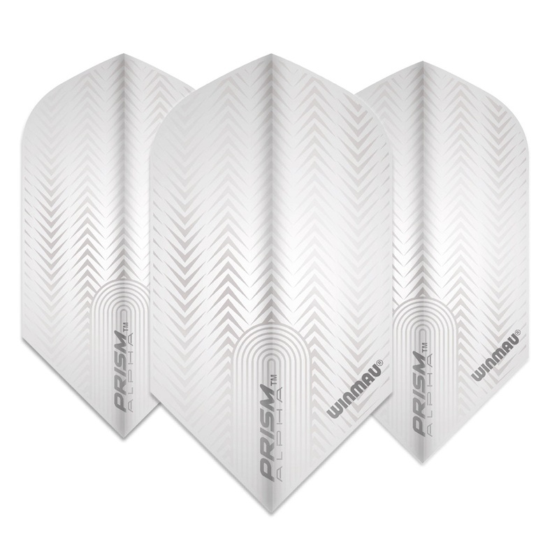 Winma Prism Delta Dart Flights 100 micron Slim White White