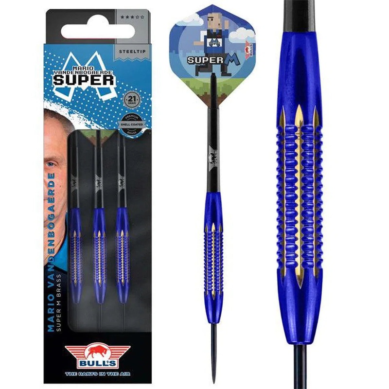 Bull’s NL Mario Vandenbogaerde SC Brass Steel Tip Darts 21 GRAM