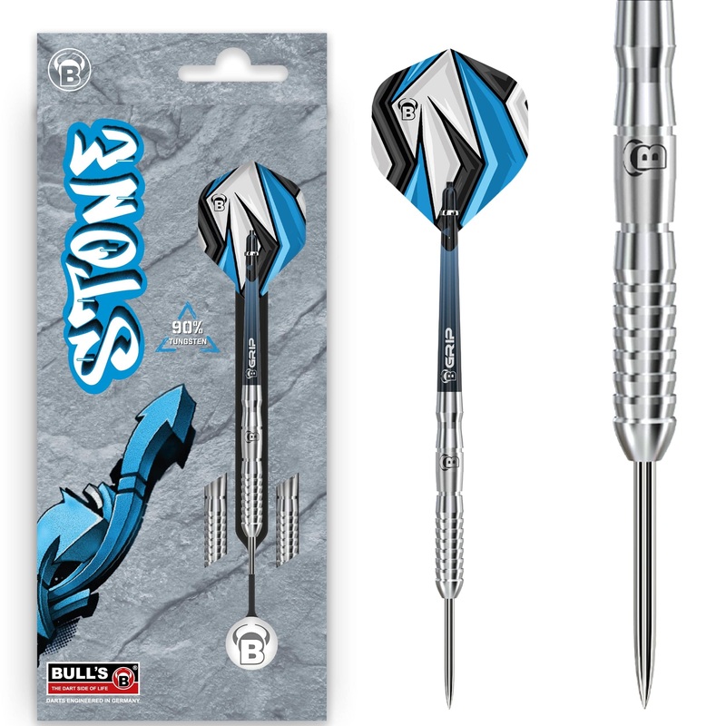 BULL’S Stone Darts – Steel Tip – 90% Tungsten – S2 21g
