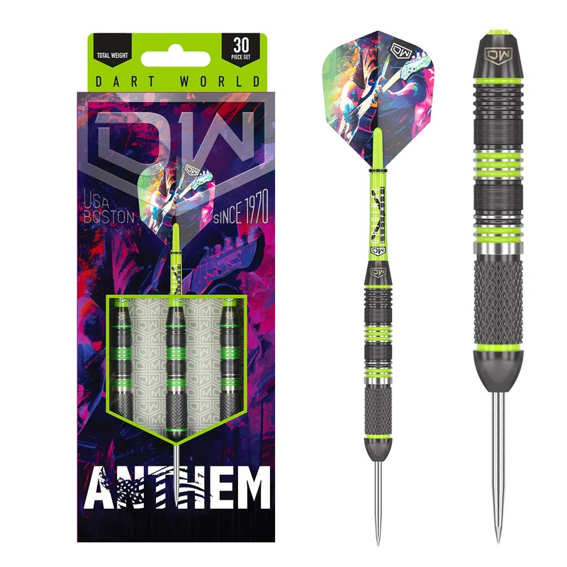 DW Anthem Black Steel Tip Darts 19 GRAM