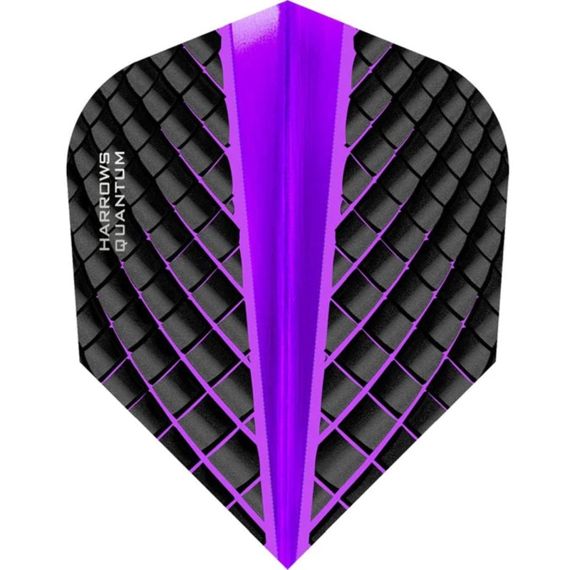 Harrows Quantum Purple Standard Dart Flights Standard 100 Micron Extra Strong