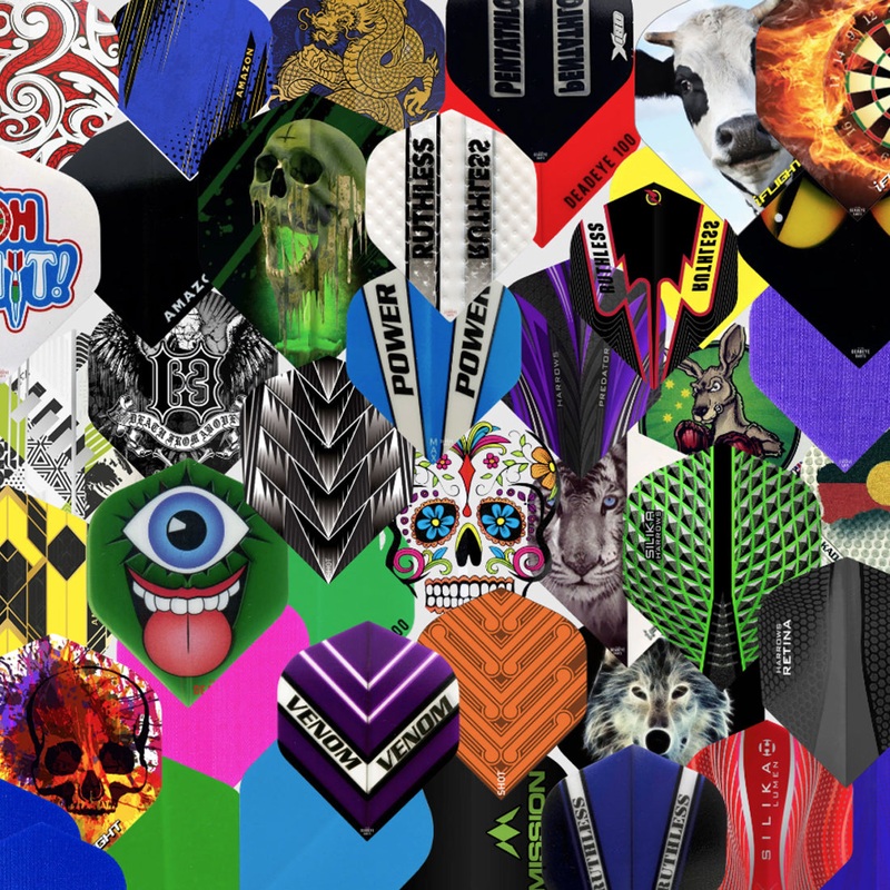 Lucky Dip – 10 Sets of Dart Flights in Various Sizes and Shapes