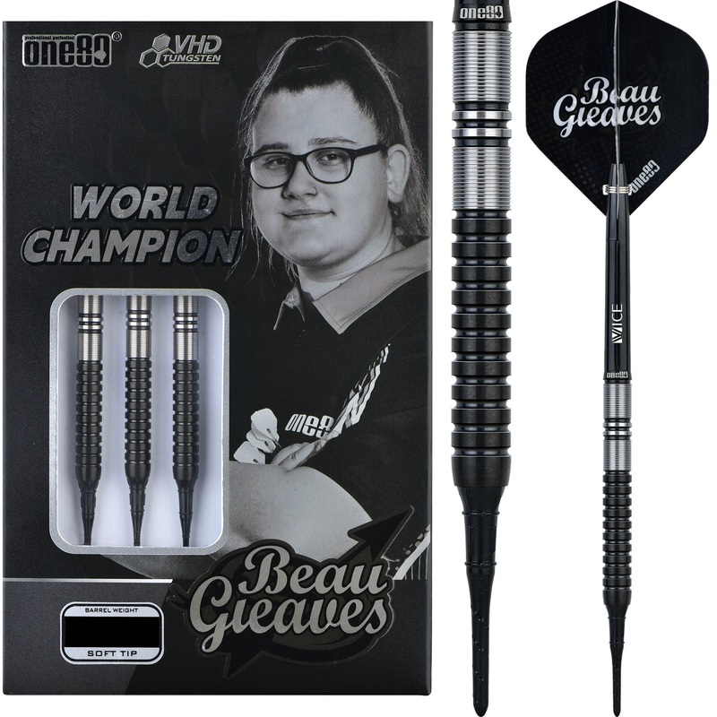 One80 Beau Greaves Darts – Soft Tip – VHD – Black Edition 18g