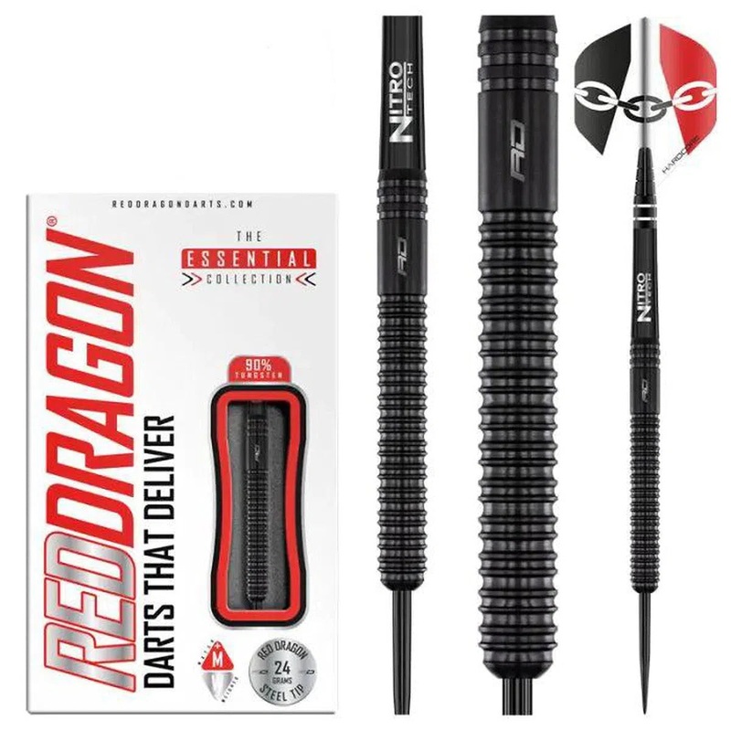 Red Dragon Jamie Hughes SE 90% Tungsten Steel Tip Darts 24 GRAM