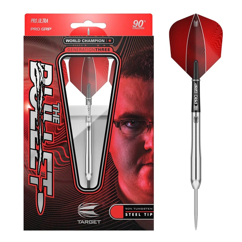 Target Darts Stephen Bunting Gen 3 90% Tungsten Steel Tip Darts 25 GRAM