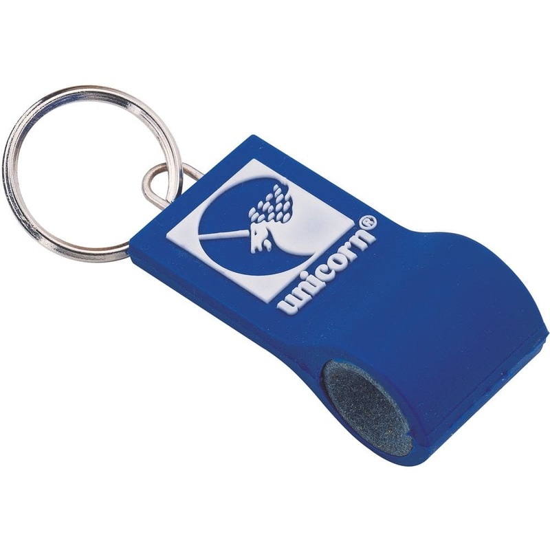 Unicorn Jiffy Dart Sharpener – Stone – Point Sharpener – Keyring – Blue
