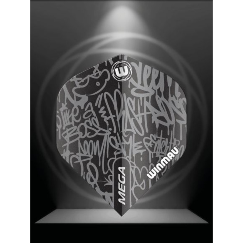 Winmau Mega Standard Black Standard 75 Micron Poly metronic