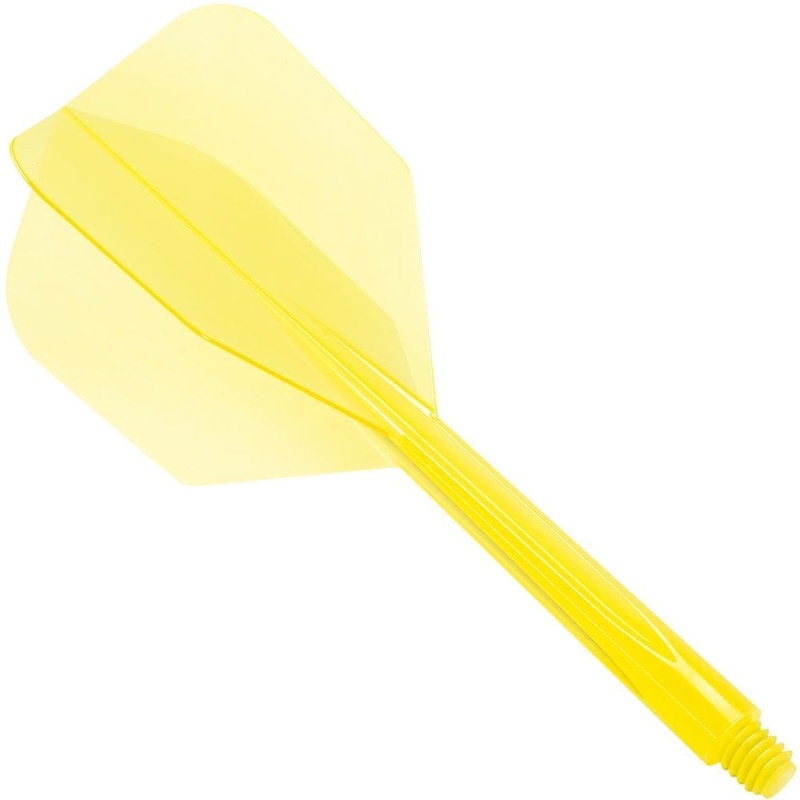 Condor Dart Flights – Zero Stress – Small – Clear Yellow Long