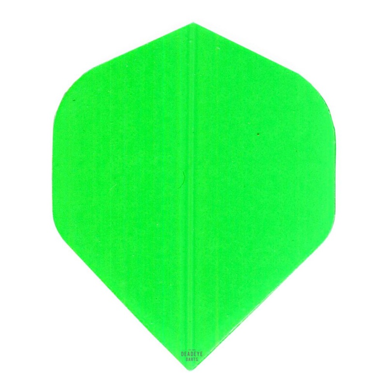 Deadeye Fluro Poly Standard Dart Flights Green No2 Standard