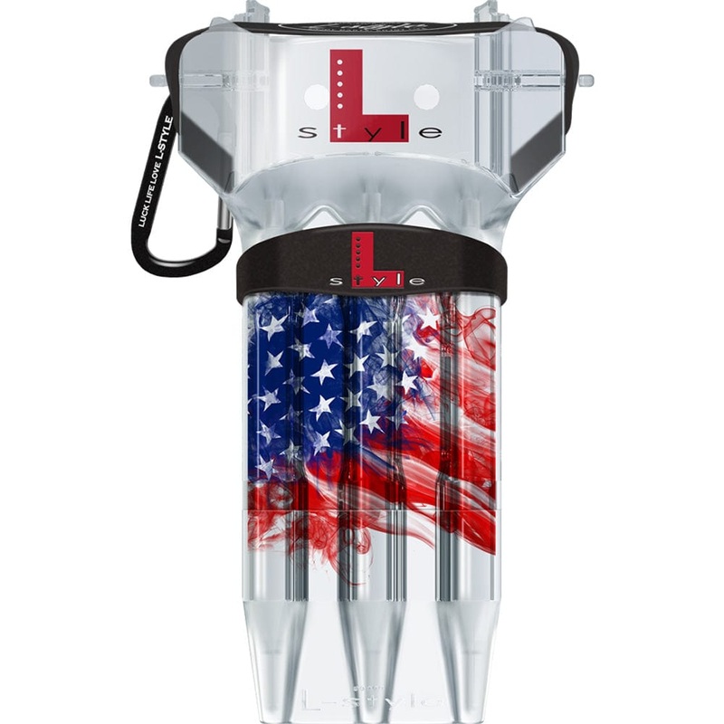 *L-Style – Krystal One – Dart Case – American Flag v3 – Clear