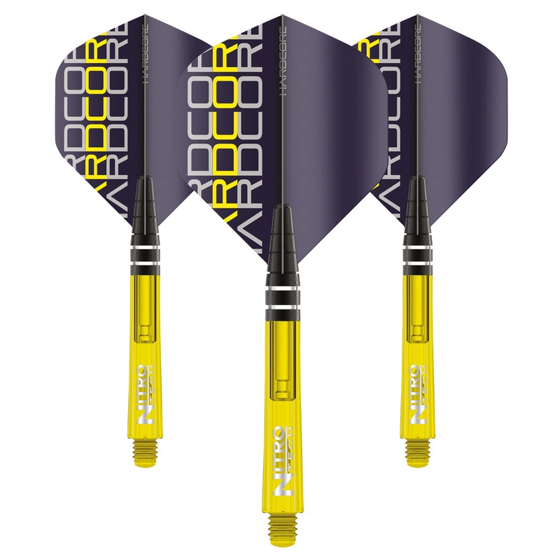 Nitrotech Flight & Shaft Combo – Yellow by Red Dragon – 4 Sets