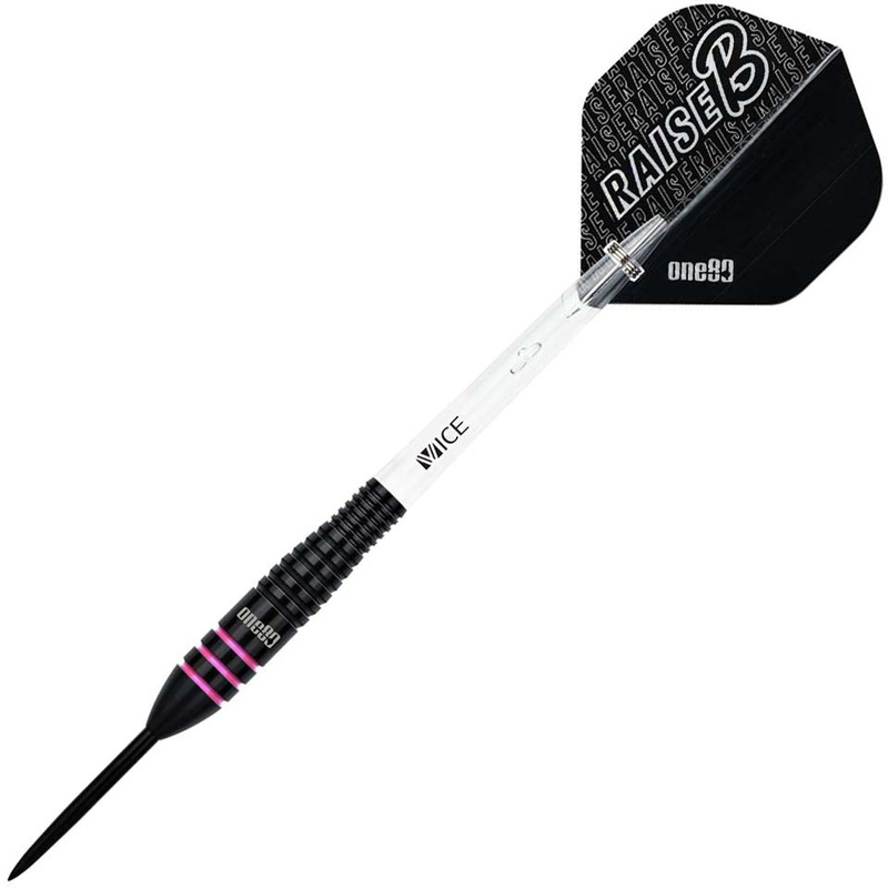One80 Raise B Steel Tip Darts – 23gm Pink