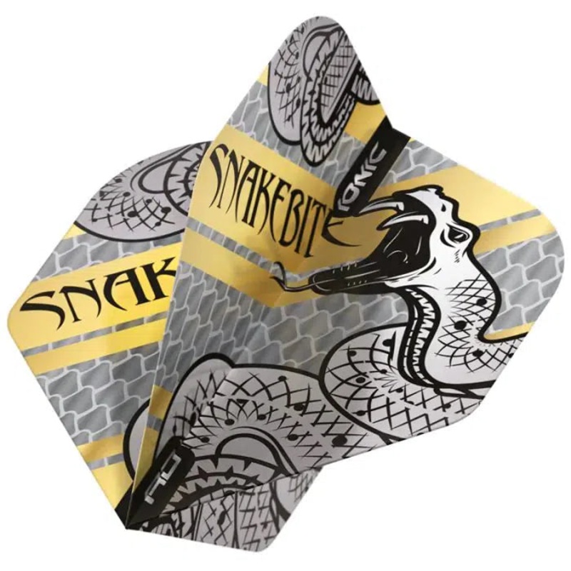 Red Dragon Hardcore Ionic Snakebite Coiled Snake Gold Flights