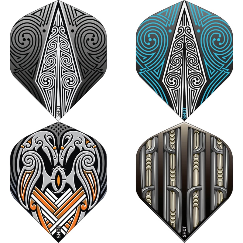 Shot – Big Wing Dart Flights Odin’s Spear Black