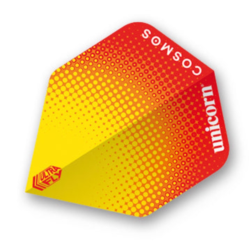 Unicorn Ultrafly Dart Flights Standard Cosmos Pulsar Yellow Red