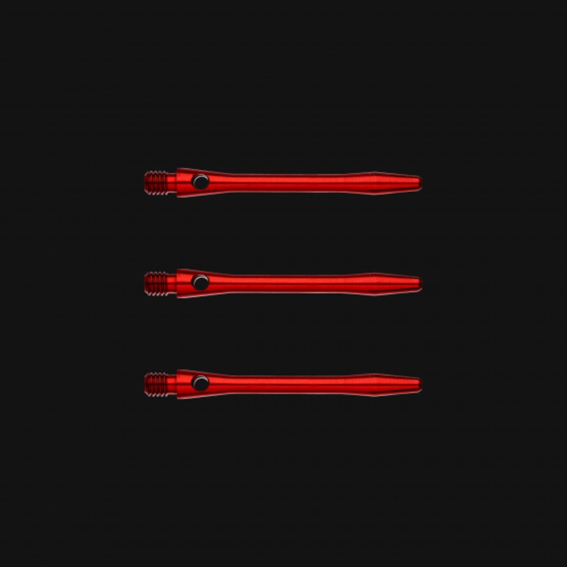 Winmau Anodized Aluminium Extra Short Red Aluminium Extra Short (27mm in length excluding thread) Red