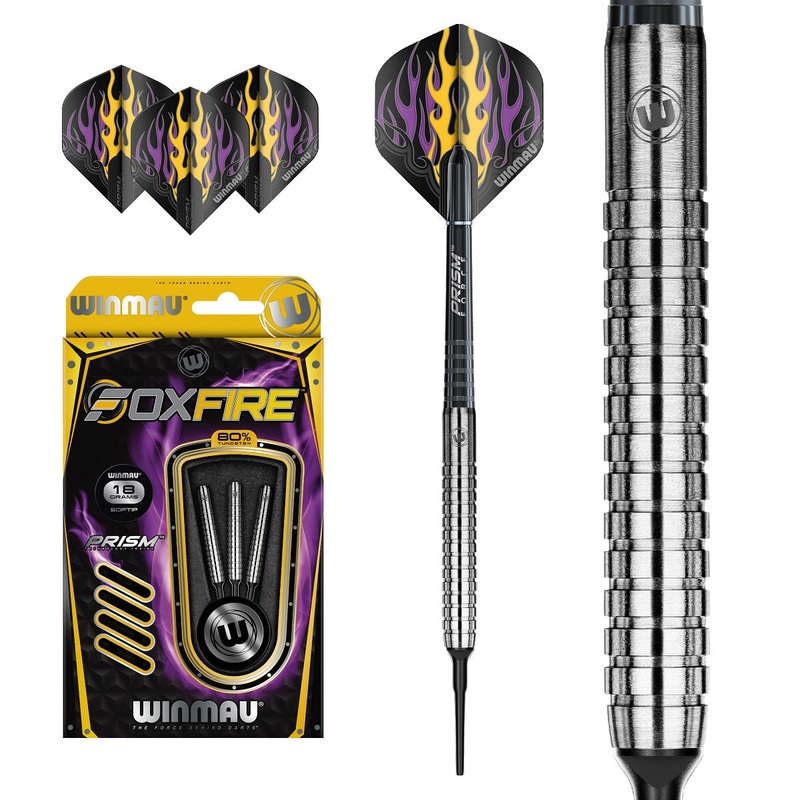 Winmau Foxfire 80% Tungsten Soft Tip Darts 18 Gram