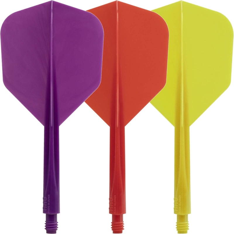 Condor – Axe Small Solid Colour – Standard Dart Flights – Integrated Flight & Shaft System Short (21.5mm) Purple