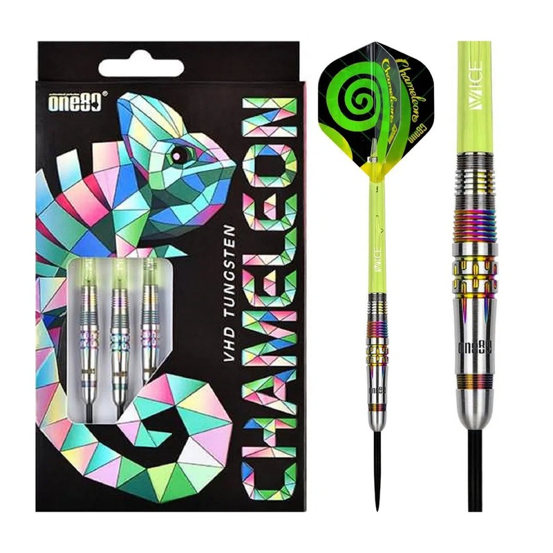 One80 Chameleon Aquamarine 90% Tungsten Steel Tip Darts 22 GRAM