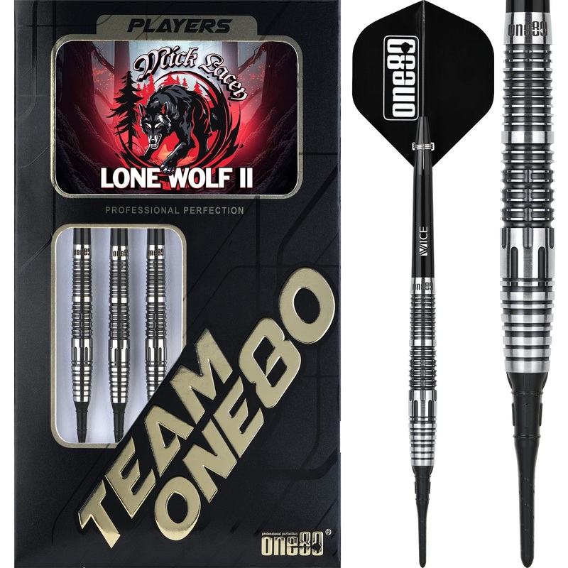 One80 Mick Lacey Darts – Soft Tip – 90% Tungsten – V2 – 19g