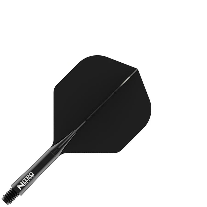 Red Dragon Nitro Flite Integrated Flight and Shaft System – No2 Short Black & Black Black and Black Short (22mm in length excluding thread) No. 2