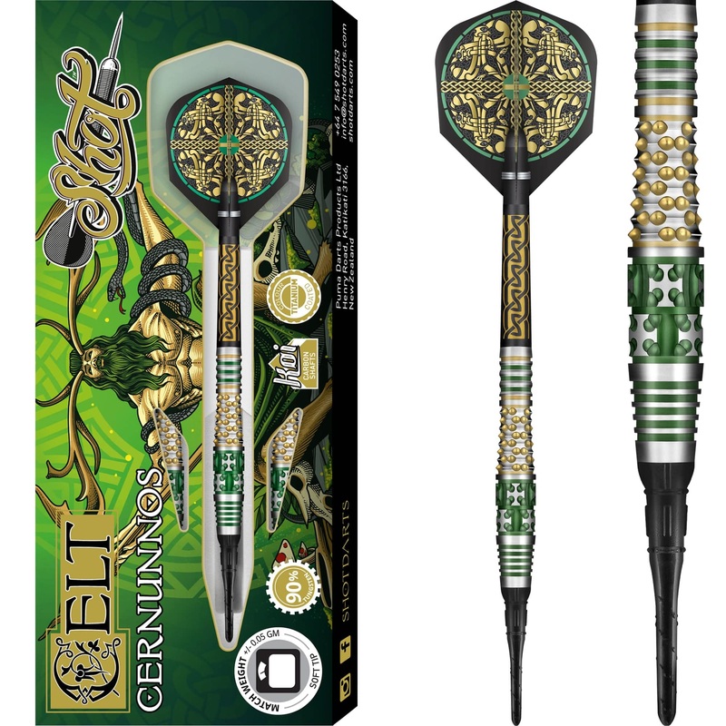 Shot Celt Darts – Soft Tip Tungsten – Cernunnos 18g