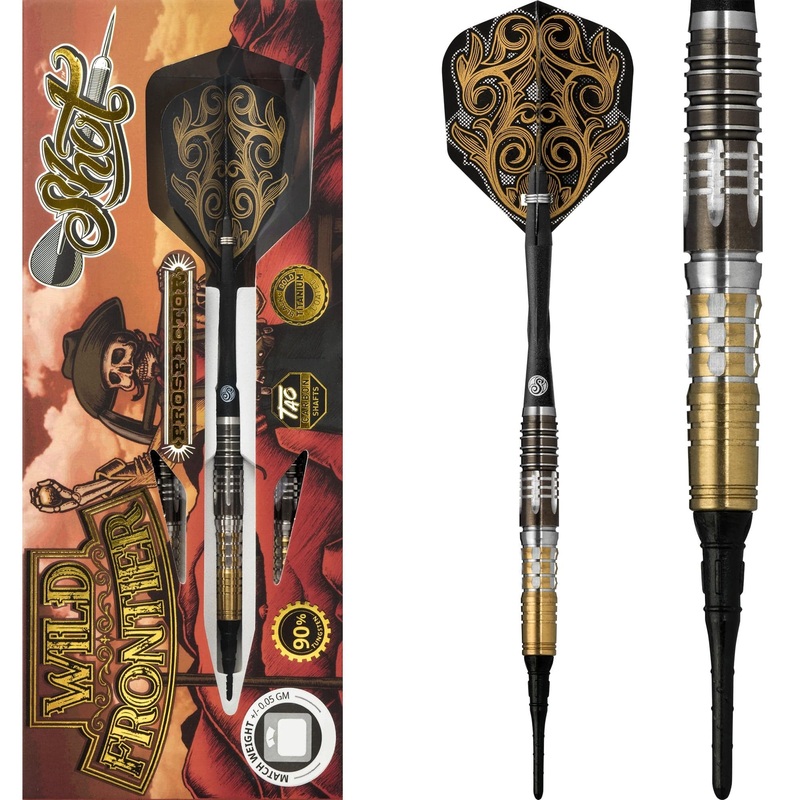 *Shot Wild Frontier Darts – Soft Tip – Prospector 18g