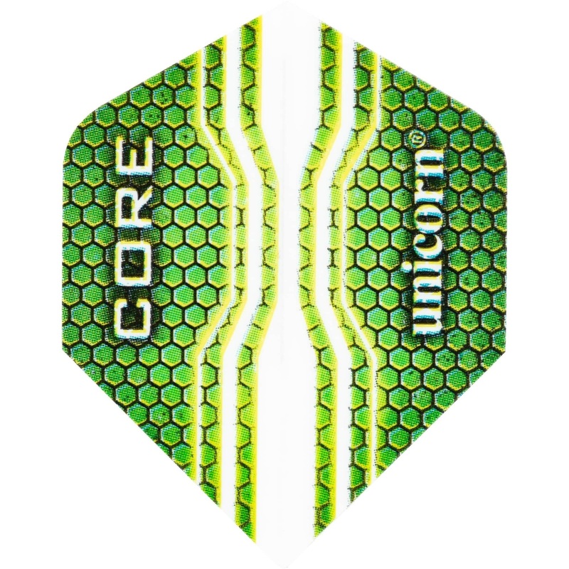 *Unicorn Core 75 Dart Flights – Plus Std – Core – Green