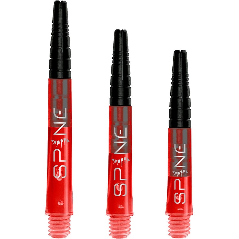 *Bulls Spine Dart Shafts – Polycarbonate with Aluminium Top – Red Medium