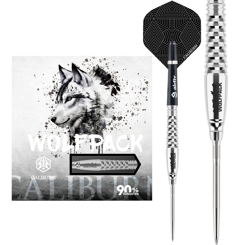 Caliburn Wolfpack Darts – Steel Tip – 90% Tungsten – W8 – 18g