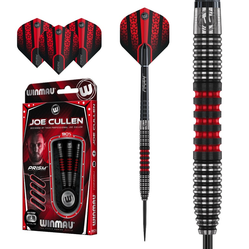 Joe Cullen 90% Tungsten Steel Tip Darts by Winmau 21 Gram
