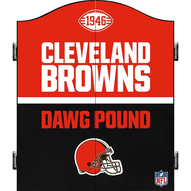 NFL – Dartboard Cabinet – Official Licensed – Cleveland Browns