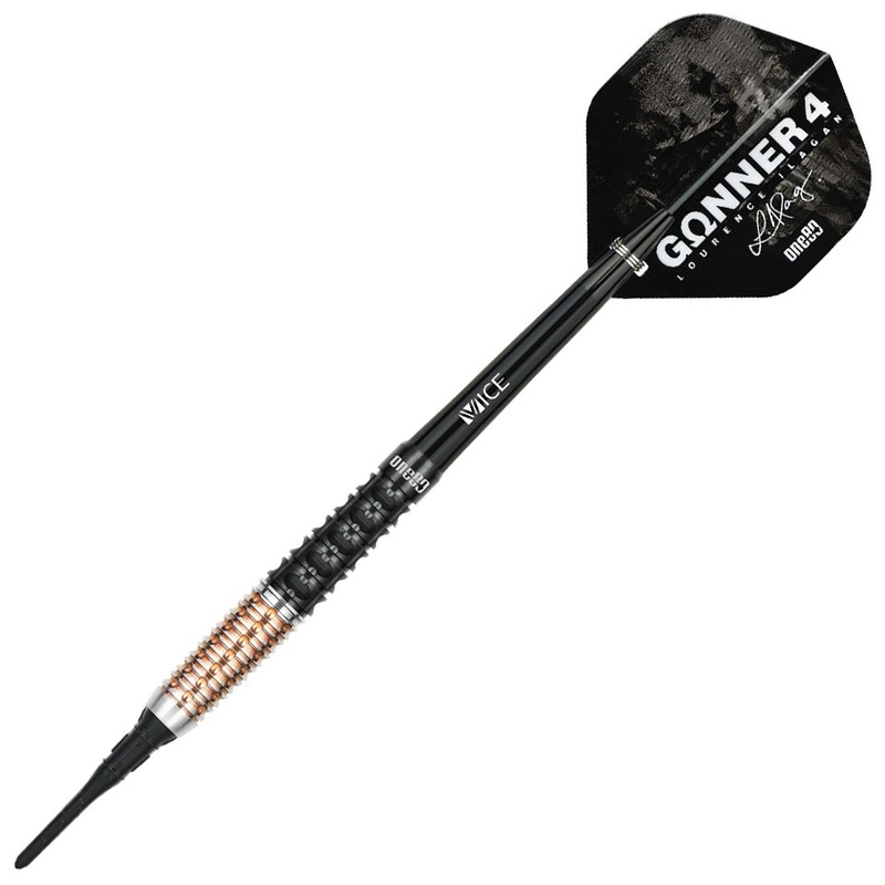 One80 Lourence Ilagan Gunner 4 Soft Tip Darts – 20.5gm Rose Gold