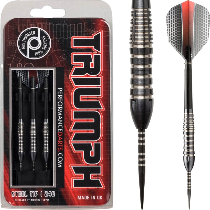 Performance Darts – Triumph – Steel Tip – 90% Tungsten – 22g 24g 22 grams