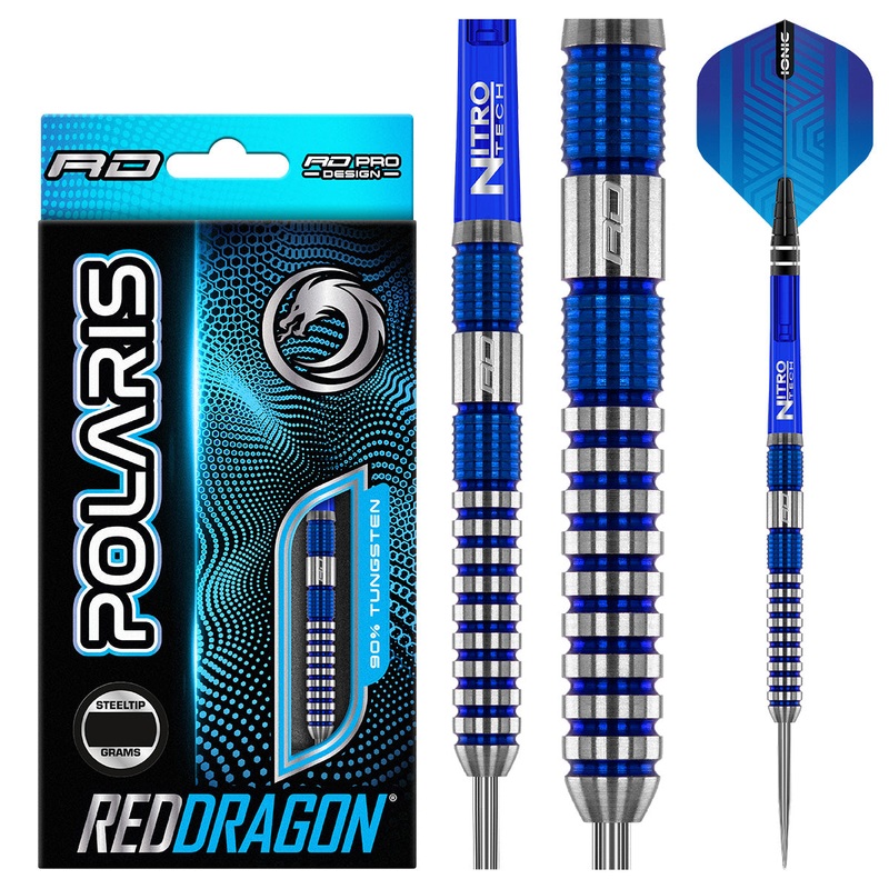 Polaris 90% Tungsten Steel Tip Darts by Red Dragon 22 Gram