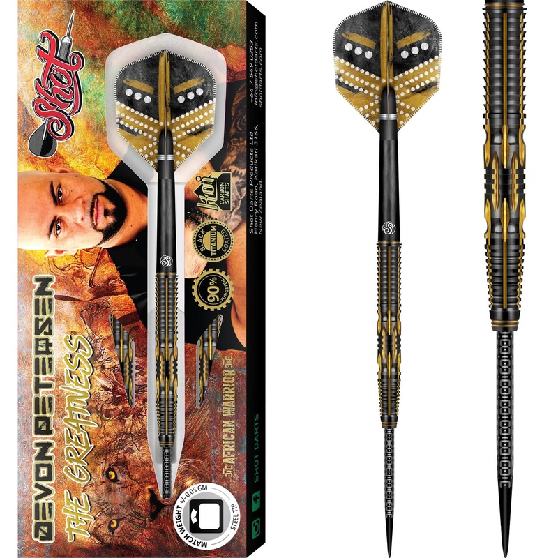 *Shot Devon Petersen Darts – Steel Tip – Greatness 22g