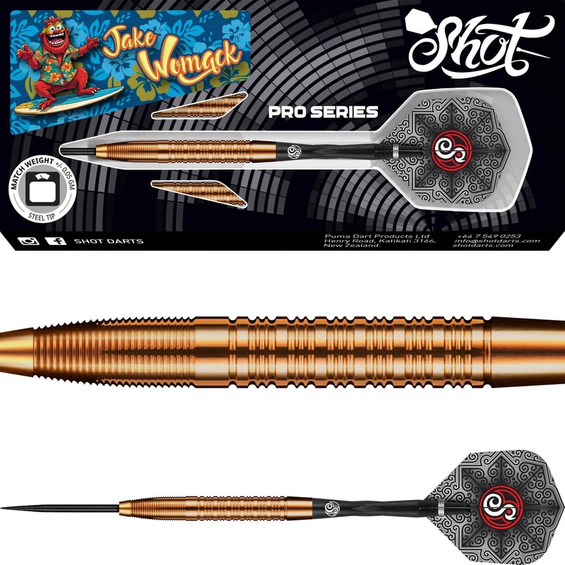 Shot – Jake Womack Darts – Steel Tip – 90% Tungsten – 23g