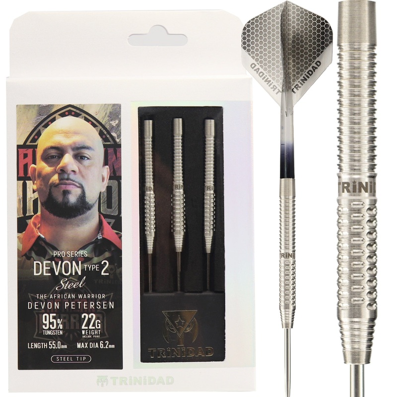 Trinidad Pro Darts – Steel Tip – 95% Tungsten – Devon – 21.5g