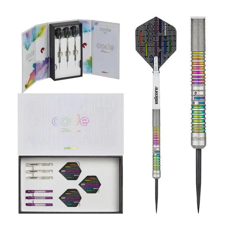 Unicorn James Wade Code 90% Tungsten Steel Tip Darts 20 GRAM