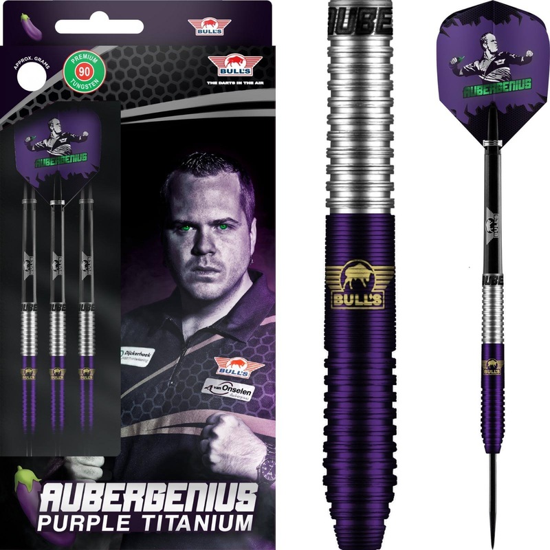 Bull’s NL – Dirk Van Duijvenbode Aubergenius Darts – Steel Tip – 90% Tungsten – 22g 23g 25g 22 grams
